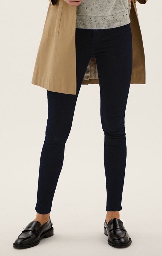 M\u0026S Ivy Skinny Jeans Size 12, black 